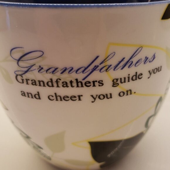 Mug Love Much Grandfather Love 2 Piece Coffee Mug Set Porcelain leaves - Picture 5 of 8